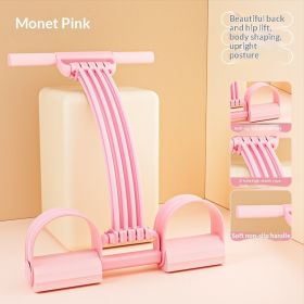 Womens Adjustable Shoulder- And Back-Open Foot-Operated Resistance Trainer (Option: Pink-Foot Pedal)