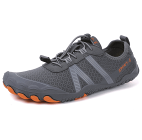 Couples fitness sneakers outdoor beach swimming shoes anti-slip wear-resistant men's and women's running shoes yoga shoes professional upstream s (Color: Dark grey, size: 47)
